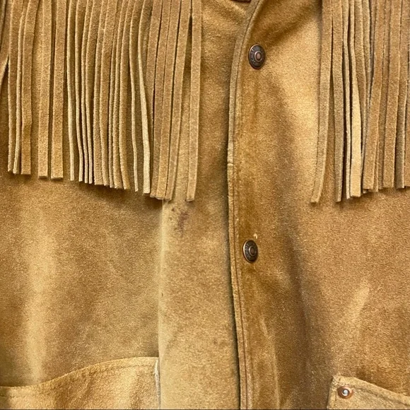Rancher Suede Fringe Jacket Size S - Picture 3 of 8